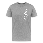 Notenschlüssel, Men’s Premium T-Shirt - heather grey