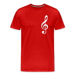 Notenschlüssel, Men’s Premium T-Shirt - red