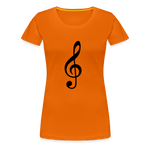 Notenschlüssel, Women’s Premium T-Shirt - orange