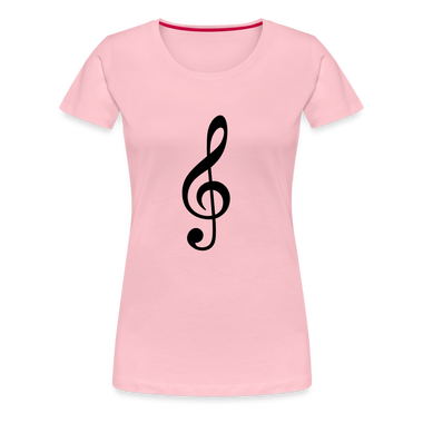 Notenschlüssel, Women’s Premium T-Shirt - rose shadow