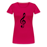 Notenschlüssel, Women’s Premium T-Shirt - dark pink