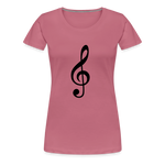 Notenschlüssel, Women’s Premium T-Shirt - mauve