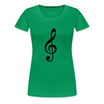 Notenschlüssel, Women’s Premium T-Shirt - kelly green