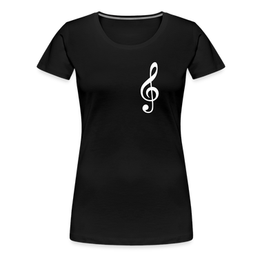 Notenschlüssel 2, Women’s Premium T-Shirt - black