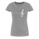 Notenschlüssel 2, Women’s Premium T-Shirt - heather grey