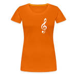 Notenschlüssel 2, Women’s Premium T-Shirt - orange