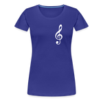 Notenschlüssel 2, Women’s Premium T-Shirt - royal blue