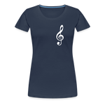 Notenschlüssel 2, Women’s Premium T-Shirt - navy