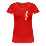 Notenschlüssel 2, Women’s Premium T-Shirt - red