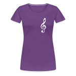 Notenschlüssel 2, Women’s Premium T-Shirt - purple