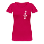 Notenschlüssel 2, Women’s Premium T-Shirt - dark pink