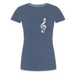 Notenschlüssel 2, Women’s Premium T-Shirt - heather blue