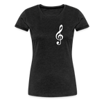 Notenschlüssel 2, Women’s Premium T-Shirt - charcoal grey