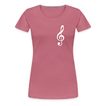 Notenschlüssel 2, Women’s Premium T-Shirt - mauve