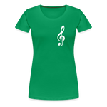 Notenschlüssel 2, Women’s Premium T-Shirt - kelly green