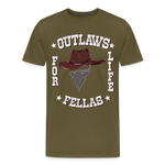 Outlaws for life fellas, Men’s Premium T-Shirt - khaki