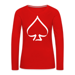 Basic 4, Women's Premium Longsleeve Shirt - red