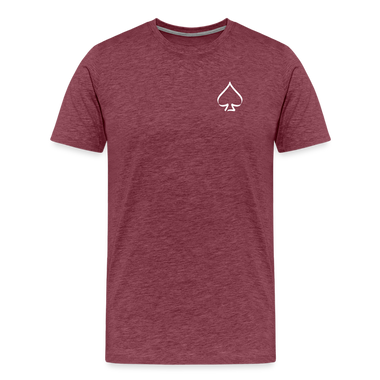 P4U light, Men’s Premium T-Shirt - heather burgundy